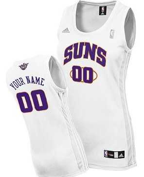 Womens Customized Phoenix Suns White Basketball Jersey